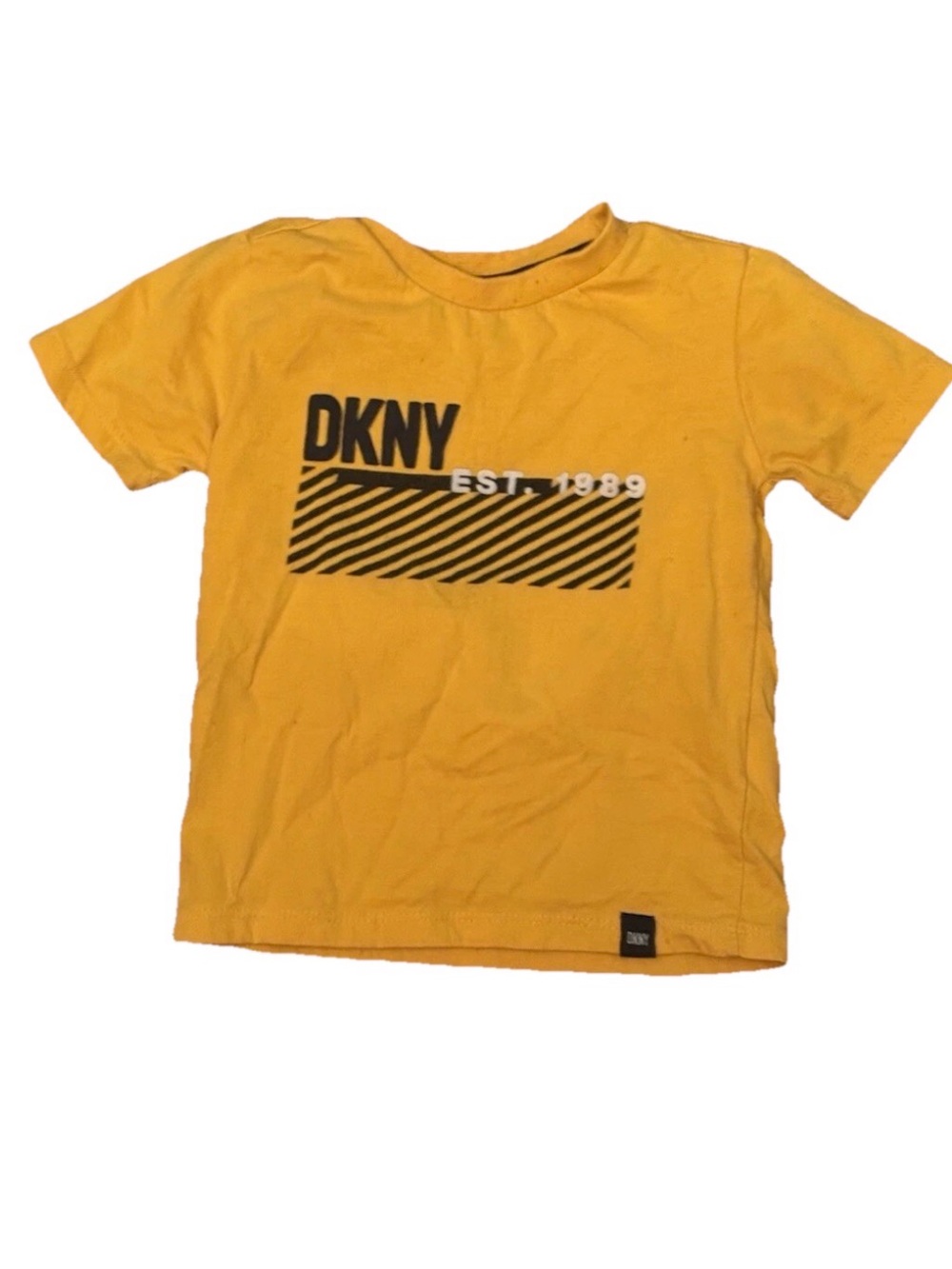 DKNY Boys'  1989 T-Shirt‎ Size 4 Color mustard